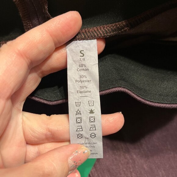 Halara Womens Small Purple Jean-Look Leggings With Front Pockets - Picture 3 of 3